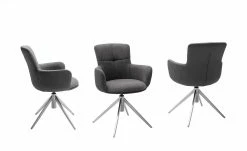 Polsterstuhl drehbar Curo | Anthrazit Edelstahl 3 Polsterstuhl drehbar Curo | Anthrazit Edelstahl -Stühle Verkäufe 2022 15305726 1 202201202233