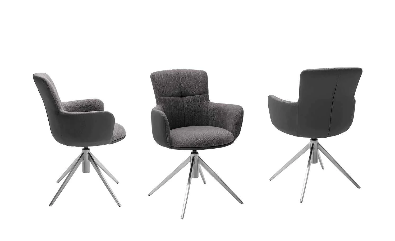 Polsterstuhl drehbar Curo Polsterstuhl drehbar Curo | Anthrazit Edelstahl -Stühle Verkäufe 2022 15305726 1 202201202233