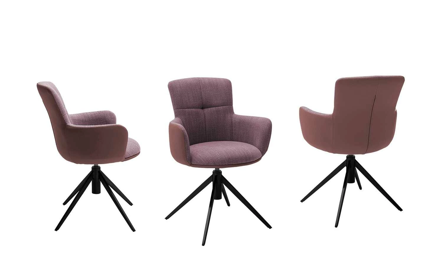 Polsterstuhl drehbar Curo Polsterstuhl drehbar Curo | Merlot (Weinrot) Schwarz -Stühle Verkäufe 2022 15305730 3 202201202233