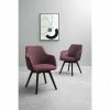 Dine + Mine Polsterstuhl Corby | Bordeaux Schwarz Nein