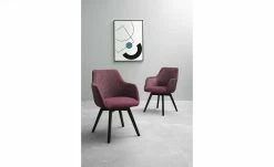 Dine + Mine Polsterstuhl Corby | Bordeaux Schwarz Nein