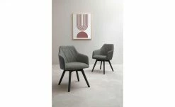 Dine + Mine Polsterstuhl Xalapa | Anthrazit Schwarz Ja