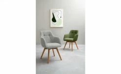 Dine + Mine Polsterstuhl Nador | Lichtgrau Wildeiche Nein