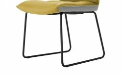 KOINOR Leder-Kufenstuhl Essay | Safran (Gelb) / Hellgrau -Stühle Verkäufe 2022 15307303 2 202206232232