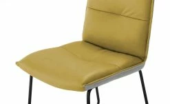 KOINOR Leder-Kufenstuhl Essay | Safran (Gelb) / Hellgrau -Stühle Verkäufe 2022 15307303 3 202206232232