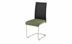 Wohnwert Freischwinger Mero | Moos (Grün) Schwarz Schaumstoff