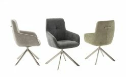 Polsterstuhl mit Armlehnen Yalo | Olive (Grün)