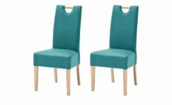 Woodford Polsterstuhl, 2er-Set Mable | Petrol Buche