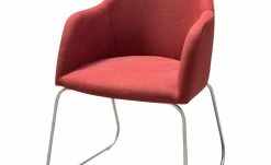 Woodford Polsterstuhl mit Armlehne Vilo | Kaminrot Kufengestell - Edelstahl 3 Woodford Polsterstuhl mit Armlehne Vilo | Kaminrot Kufengestell - Edelstahl -Stühle Verkäufe 2022 15309590 1 202208251235