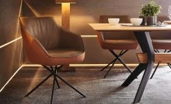 KOINOR Polsterstuhl Movy | Muskat (Braun) / Braun